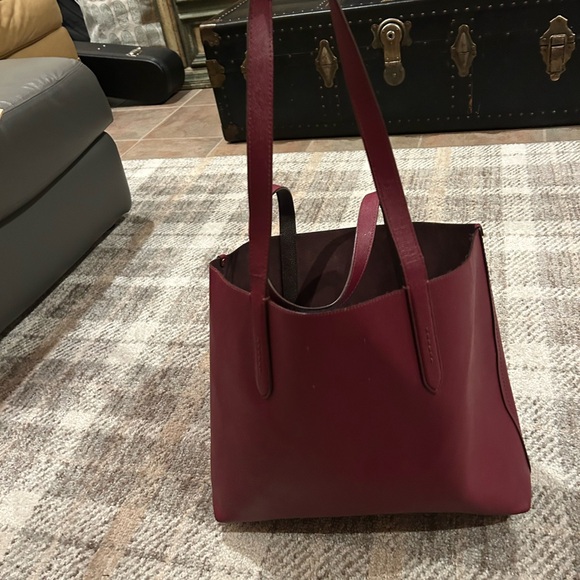 Coach Deep Red Ombre Highline Tote Rainbow Rexy Dino & Carriage 88774 - Picture 3 of 9